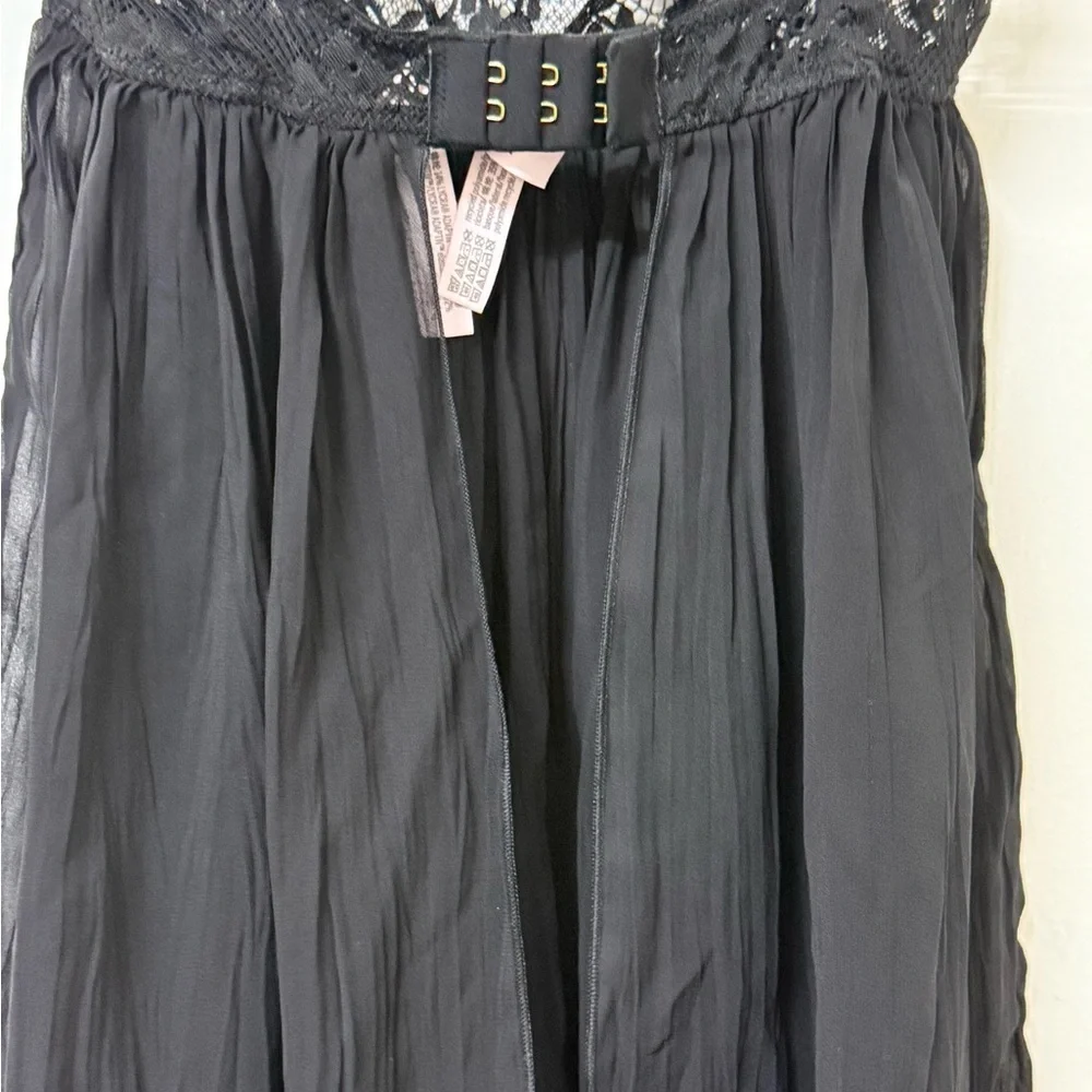 Victoria's Secret Black Lace Belted Dress
